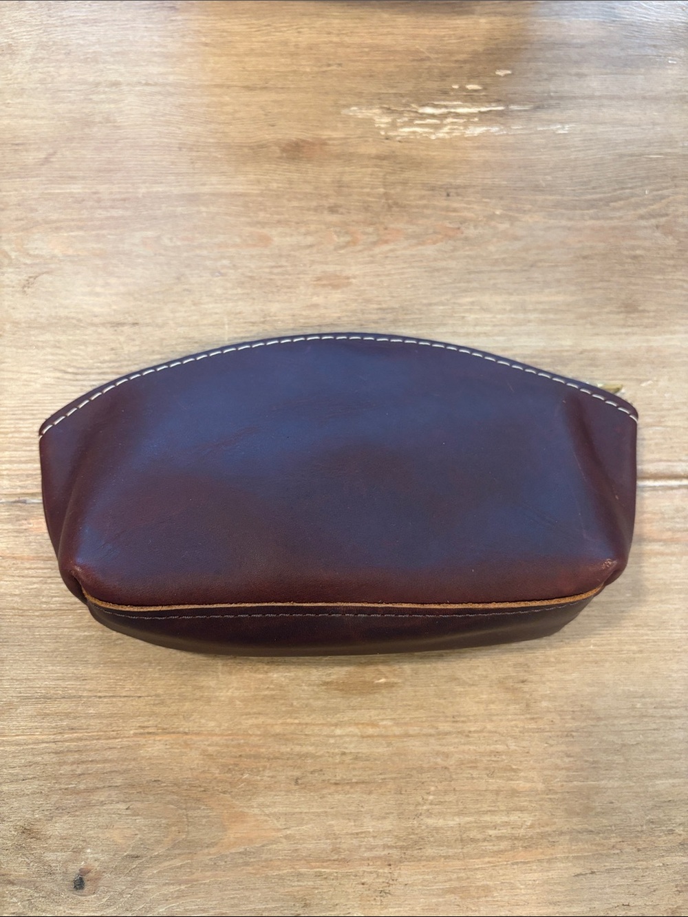 Brown Leather Men’s Travel Dopp Kit